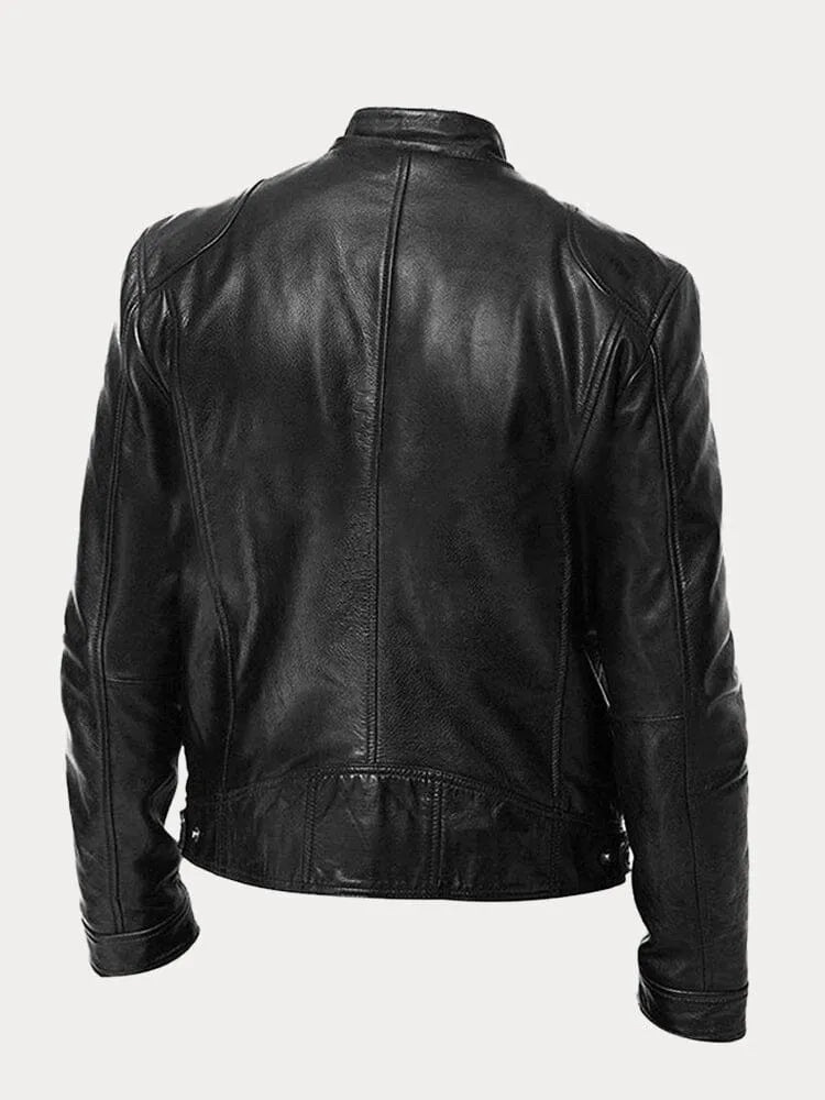 Jacke für Herren mit Rundhalsausschnitt und langen Ärmeln