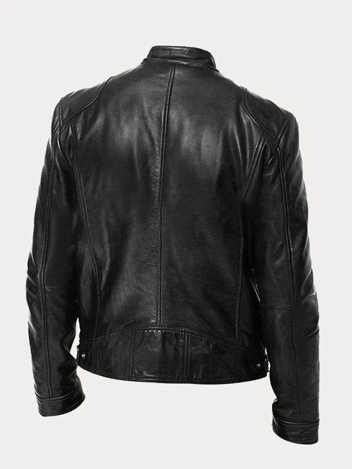 Jacke für Herren mit Rundhalsausschnitt und langen Ärmeln