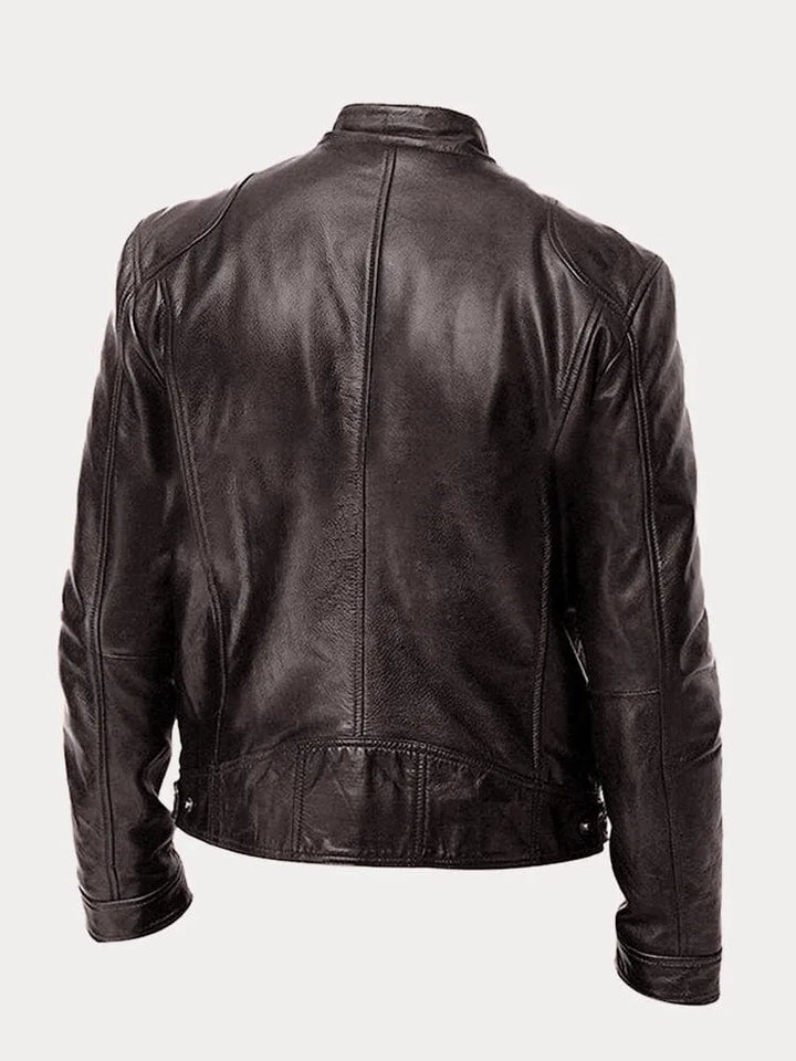 Jacke für Herren mit Rundhalsausschnitt und langen Ärmeln
