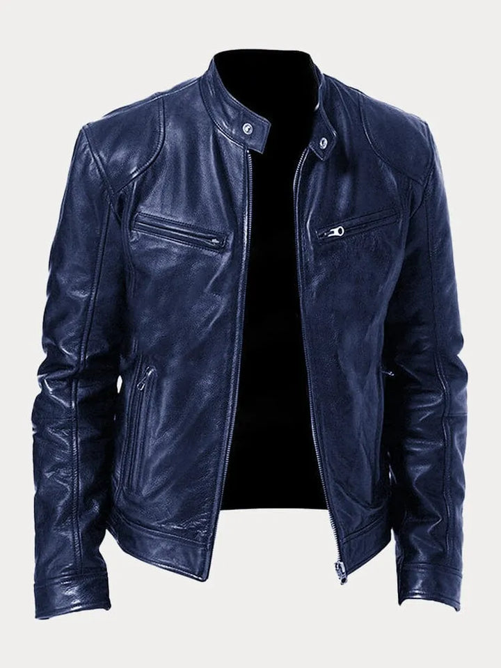 Jacke für Herren mit Rundhalsausschnitt und langen Ärmeln