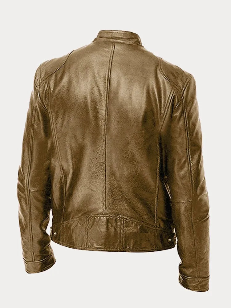 Jacke für Herren mit Rundhalsausschnitt und langen Ärmeln