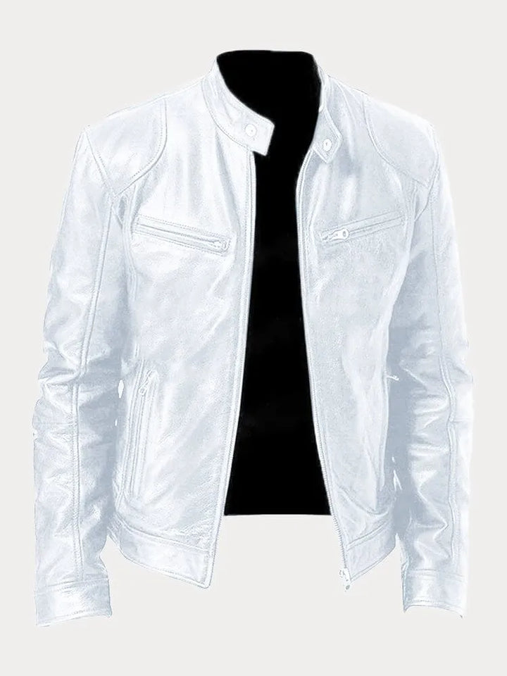 Jacke für Herren mit Rundhalsausschnitt und langen Ärmeln
