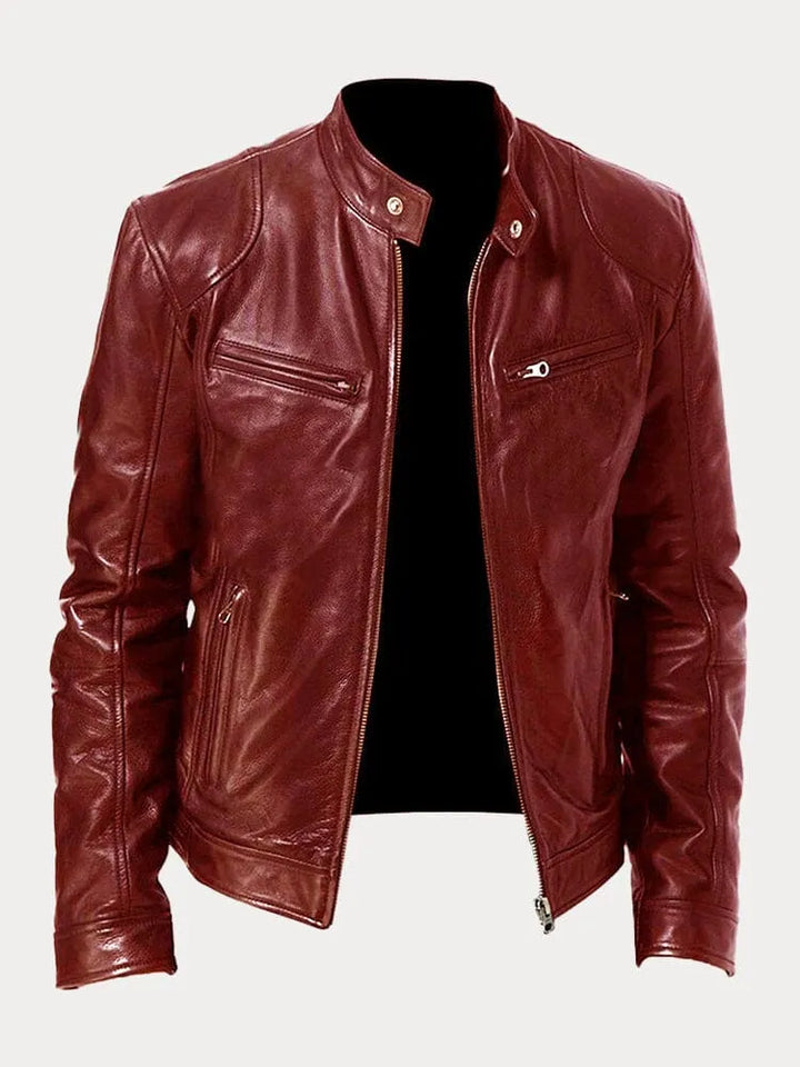 Jacke für Herren mit Rundhalsausschnitt und langen Ärmeln