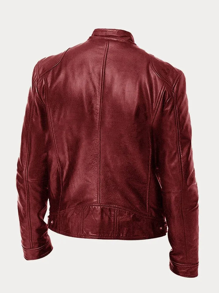 Jacke für Herren mit Rundhalsausschnitt und langen Ärmeln