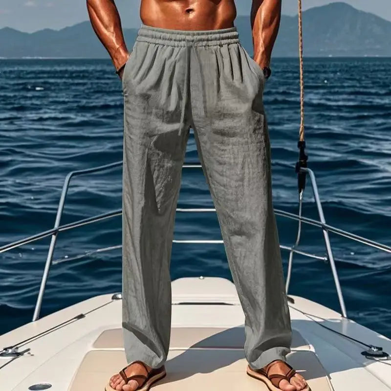 Elyas | Entspannte Hose für Herren mit geradem Bein und mittlerem Bund