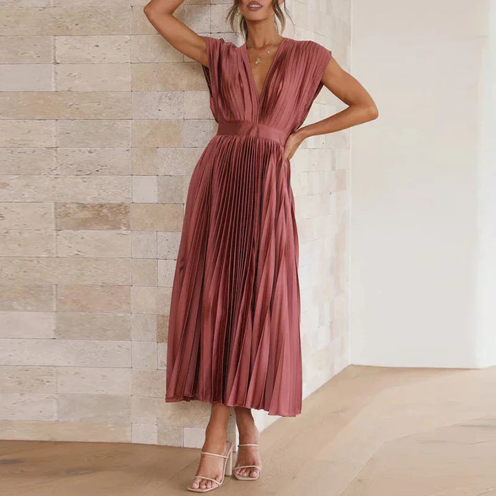Hedwig | Elegantes Damenkleid für Damen mit V-Ausschnitt
