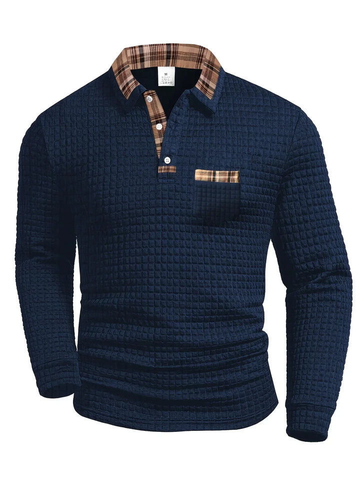 Blake | Gestreiftes Polo-Shirt für Herren mit Streifen und langen Ärmeln