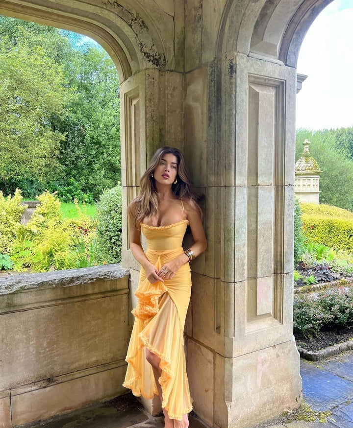 Fauna | Rüschen-Rüschenschwanz-Party-Maxikleid für Damen