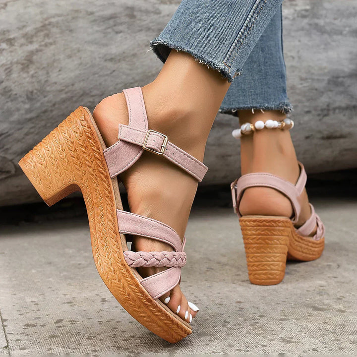 Sophia | Orthopädische Modesandalen für Damen mit mittelhohem Absatz