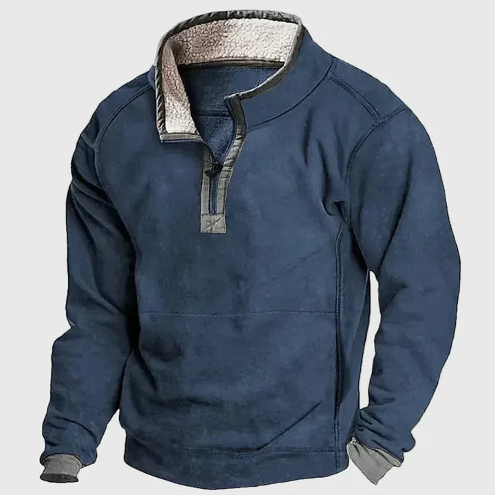 Daniel | Schicker Gemütlicher Pullover für Herren mit Stehkragen und langen Ärmeln