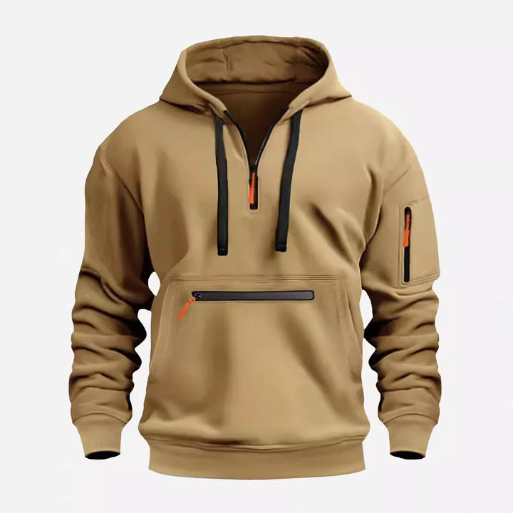 AlpenNord | Kapuzen-Zip-Up Sweatshirt für Herren mit langen Ärmeln