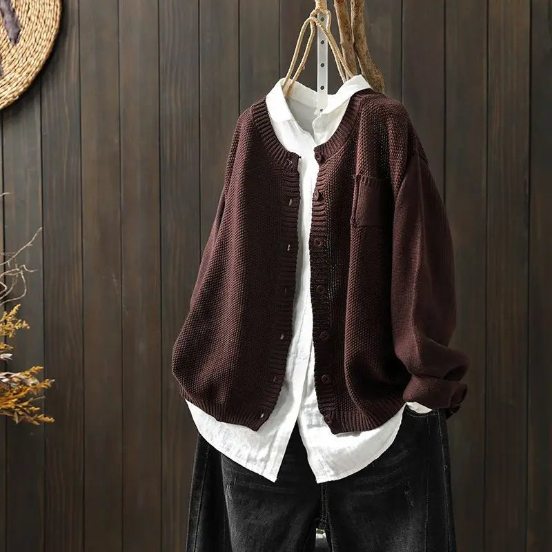 Die Marivelle | Cardigan für Damen mit V-Ausschnitt und langen Ärmeln
