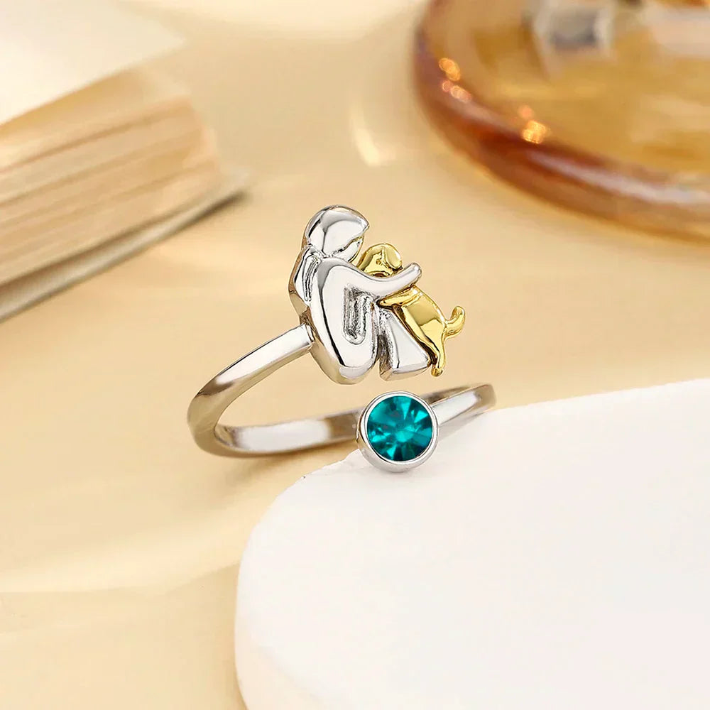Rose | Ring mit Hundemotiv