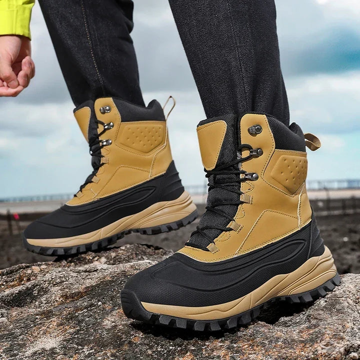 Herren Schneestiefel mit High-Top-Design und Schnürung