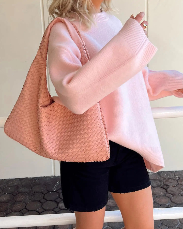 Marie | Damen Pullover mit Rundhalsausschnitt und langen Ärmeln