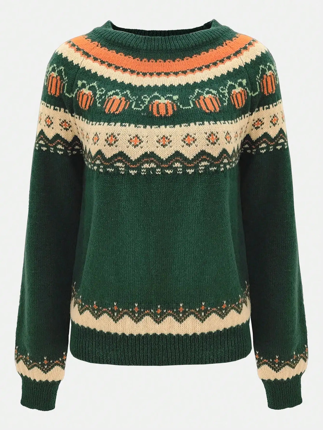 Marion | Vintage Isländischer Pullover für Damen mit Rundhalsausschnitt