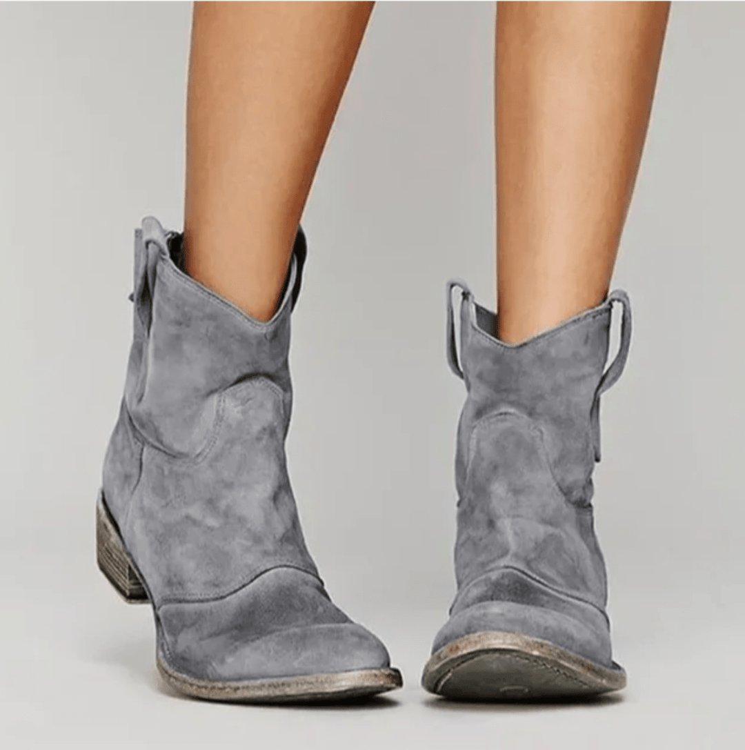 Lyla | Ridge Wildlederstiefel für Damen mit flachem Absatz
