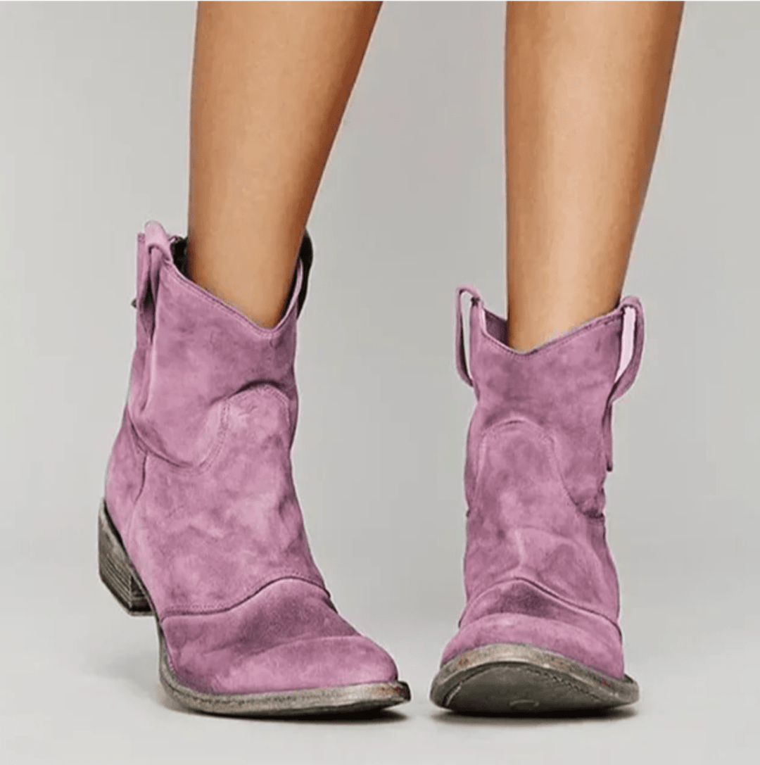 Lyla | Ridge Wildlederstiefel für Damen mit flachem Absatz