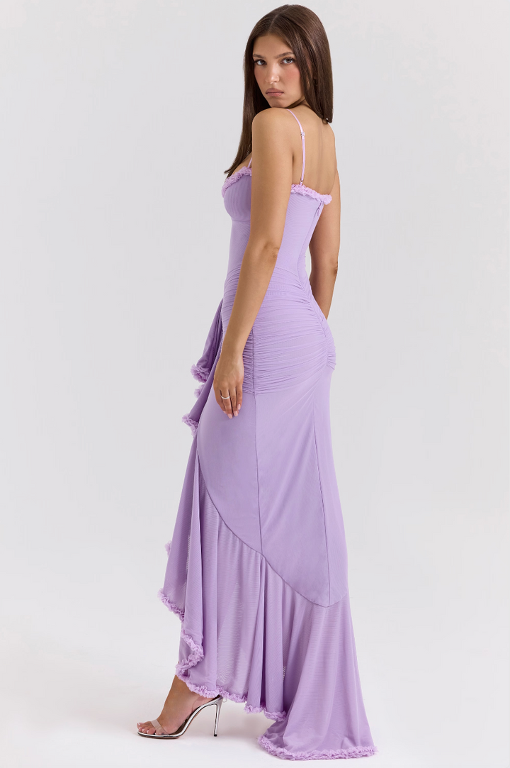 Fauna | Rüschen-Rüschenschwanz-Party-Maxikleid für Damen
