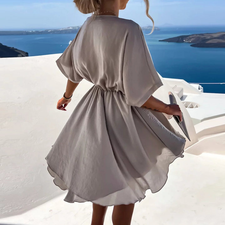 Daisy | Schickes Fließendes Kleid mit langen Ärmeln