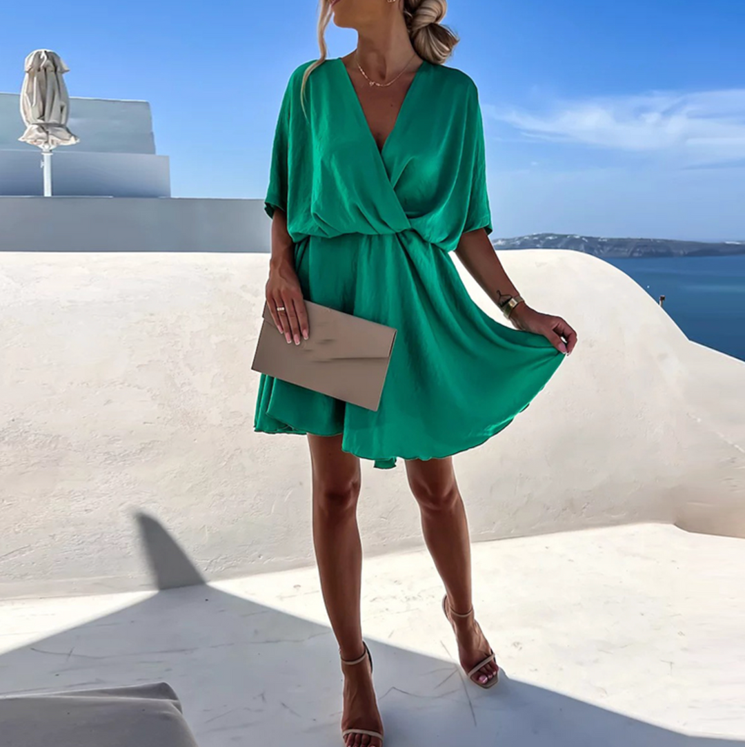 Daisy | Schickes Fließendes Kleid mit langen Ärmeln