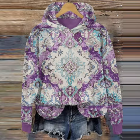 Ivy | Gemütlicher Charme Hoodie für Damen mit Rundhalsausschnitt und langen Ärmeln