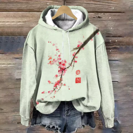 Tessa | Klassischer Lounge Hoodie für Damen mit Rundhalsausschnitt