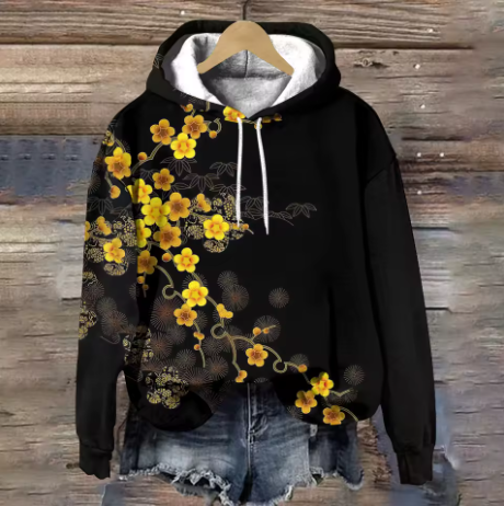 Tessa | Klassischer Lounge Hoodie für Damen mit Rundhalsausschnitt
