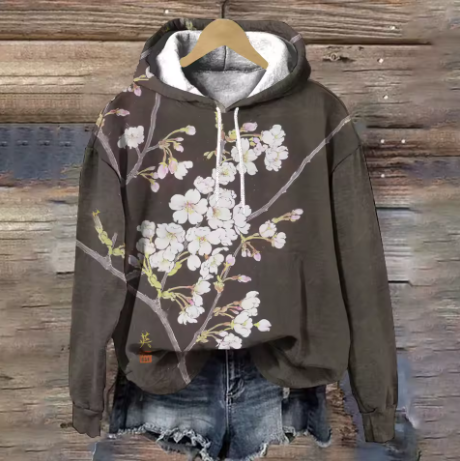 Tessa | Klassischer Lounge Hoodie für Damen mit Rundhalsausschnitt