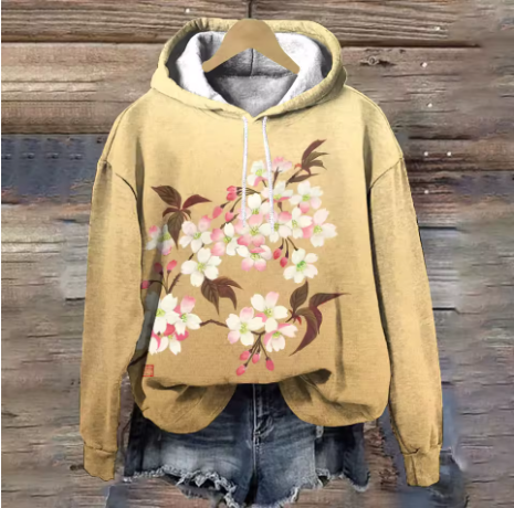 Tessa | Klassischer Lounge Hoodie für Damen mit Rundhalsausschnitt