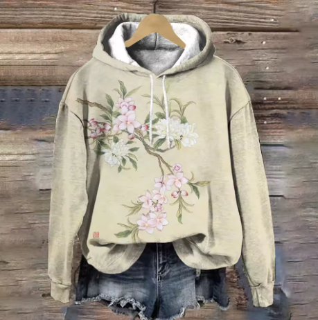 Tessa | Klassischer Lounge Hoodie für Damen mit Rundhalsausschnitt