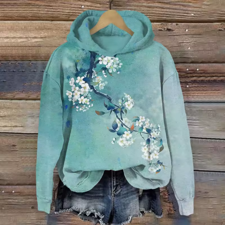 Tessa | Klassischer Lounge Hoodie für Damen mit Rundhalsausschnitt