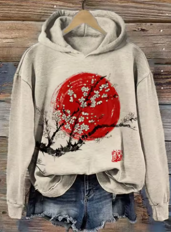 Mabel | Einfacher Komfort Hoodie für Damen mit Kapuze und langen Ärmeln