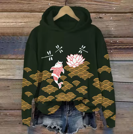 Mabel | Einfacher Komfort Hoodie für Damen mit Kapuze und langen Ärmeln