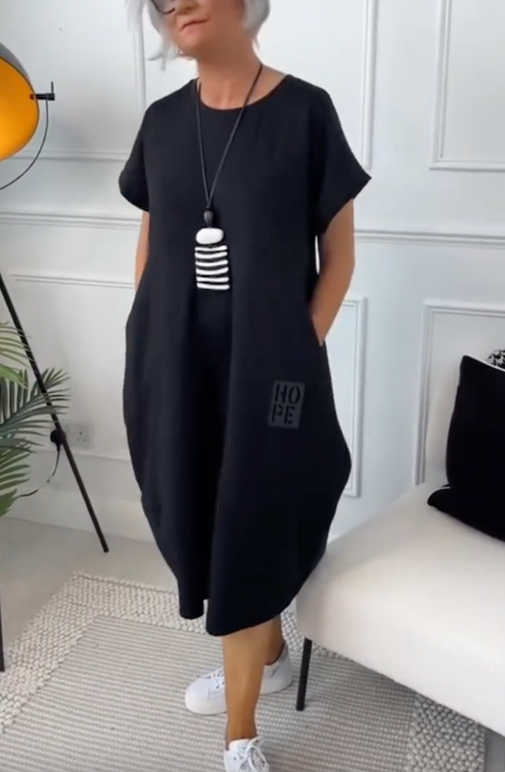 Zuzanna | Luftiges Sommerkleid für Damen mit Rundhalsausschnitt