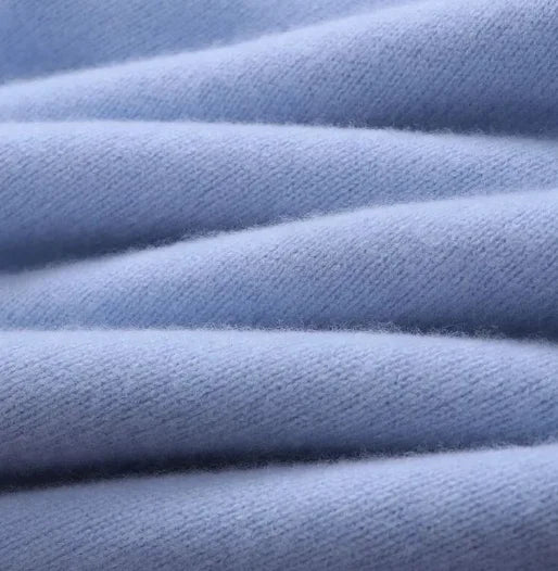 Ryan | Warm Mohair Pullover | Blau für Herren mit Rundhalsausschnitt