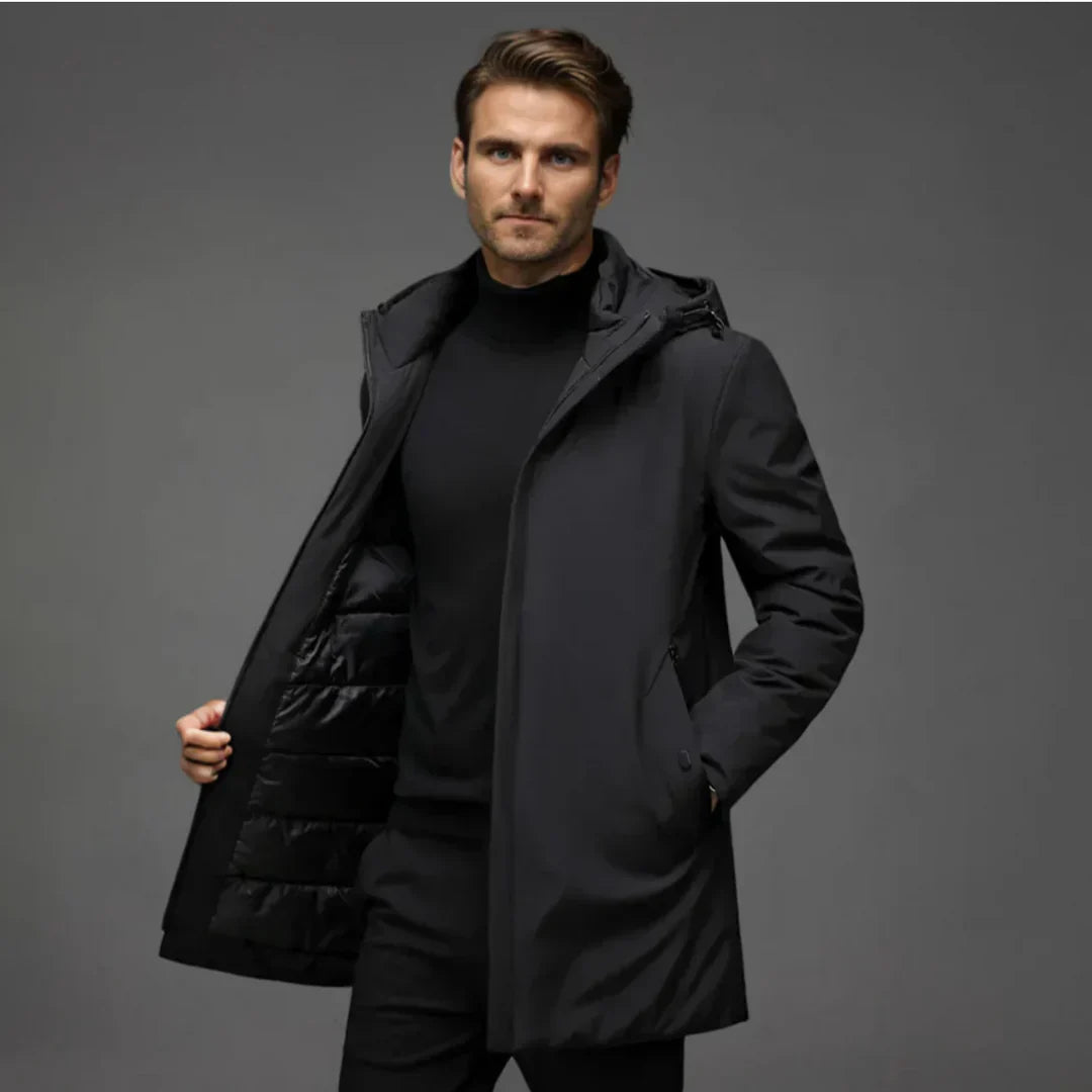 Premium Winterjacke für Herren mit Kapuze und langen Ärmeln