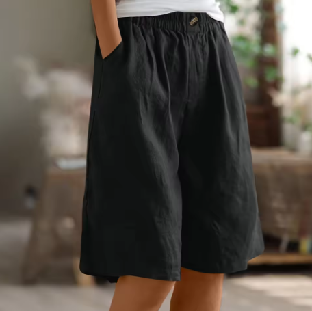 Hana | Weite Freizeitshorts für Damen mit mittlerem Bund