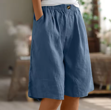 Hana | Weite Freizeitshorts für Damen mit mittlerem Bund