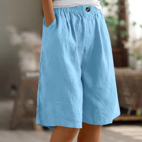 Hana | Weite Freizeitshorts für Damen mit mittlerem Bund