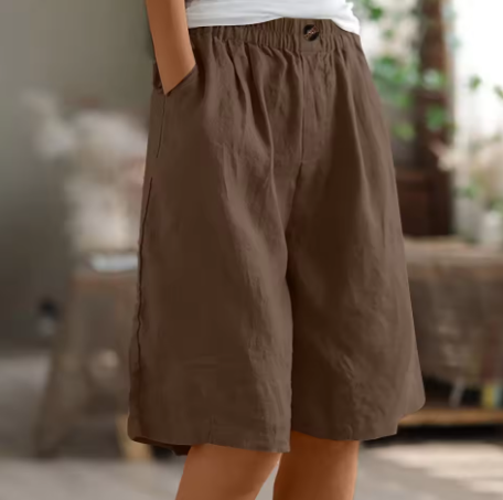 Hana | Weite Freizeitshorts für Damen mit mittlerem Bund