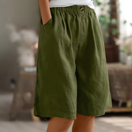 Hana | Weite Freizeitshorts für Damen mit mittlerem Bund