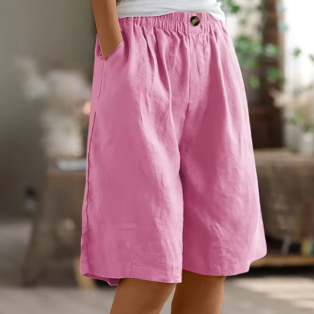 Hana | Weite Freizeitshorts für Damen mit mittlerem Bund