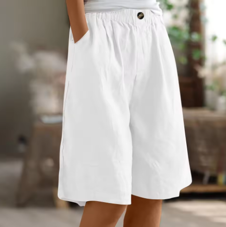 Hana | Weite Freizeitshorts für Damen mit mittlerem Bund