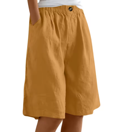 Hana | Weite Freizeitshorts für Damen mit mittlerem Bund