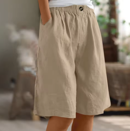 Hana | Weite Freizeitshorts für Damen mit mittlerem Bund