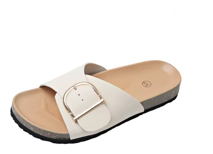 Verstellbare Orthopädische Schnallenriemen Flache Sandalen für Damen