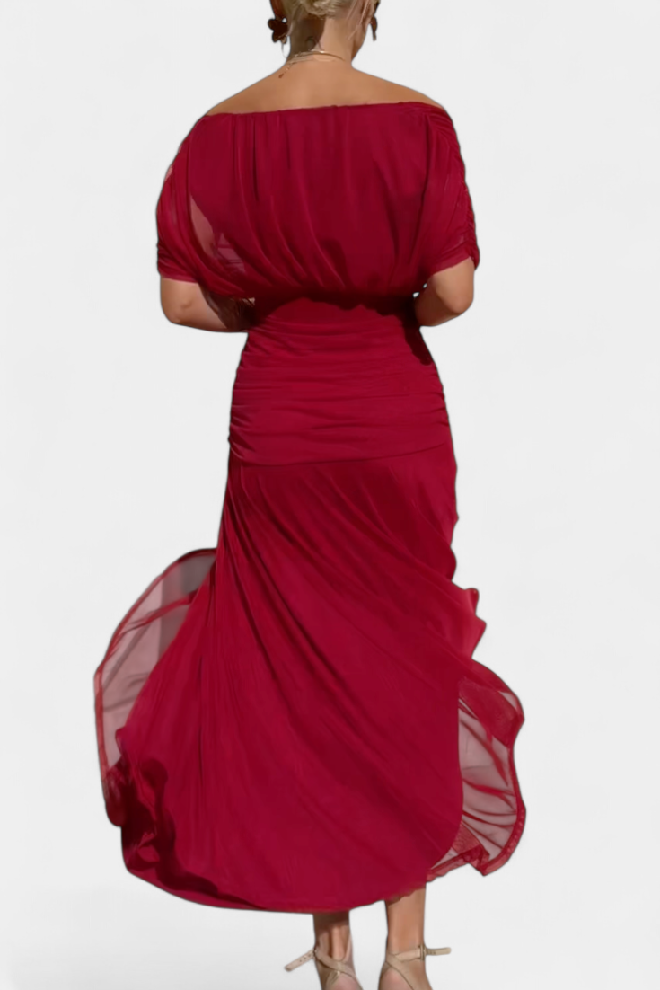 Alondra | V-Ausschnitt Langes Floral-Maxikleid für Damen
