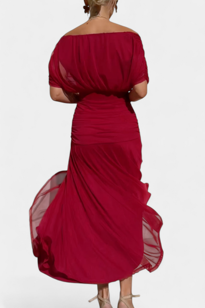 Alondra | V-Ausschnitt Langes Floral-Maxikleid für Damen