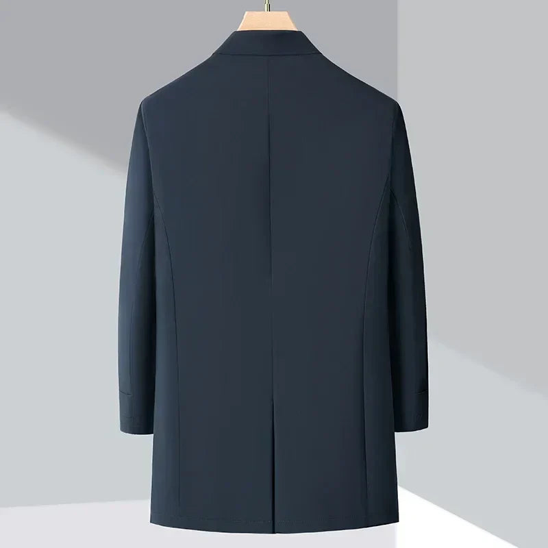 André | Burke Daunen-Trenchcoat für Herren mit langen Ärmeln